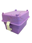 Entegris Storage Box, Single Snap, 4", 100mm,  Purple