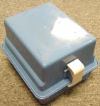 Entegris Storage Box, Single Swing Pin, 4", 100mm,  Light Blue