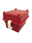 Entegris Storage Box, Single Swing Pin, 4", 100mm,  Red