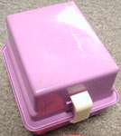 Entegris Storage Box, Single Swing Pin, 4", 100mm,  Purple