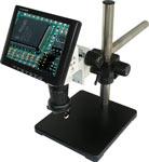 8" LCD Zoom Inspection system, .7x-4.5X zoom plus .50X bottom lens