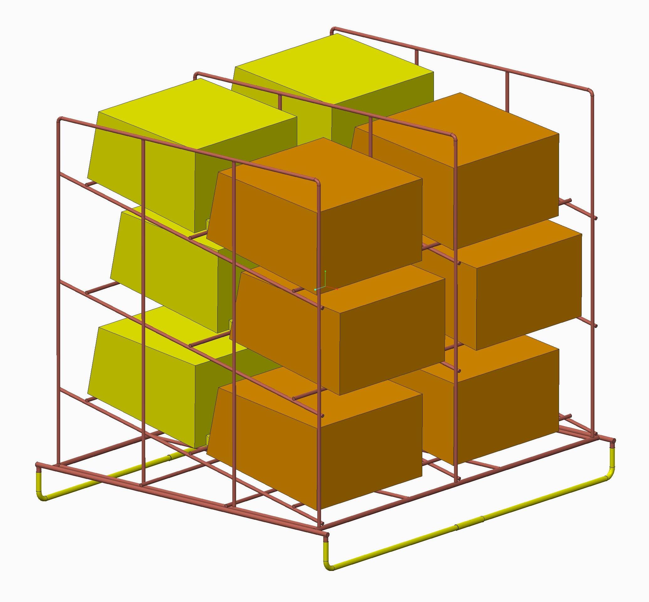 Rack, HTC 8010/8020/8030 Rack - Fluoroware/Entegris  Box # E160-60-101-69F02 (Halar coated)