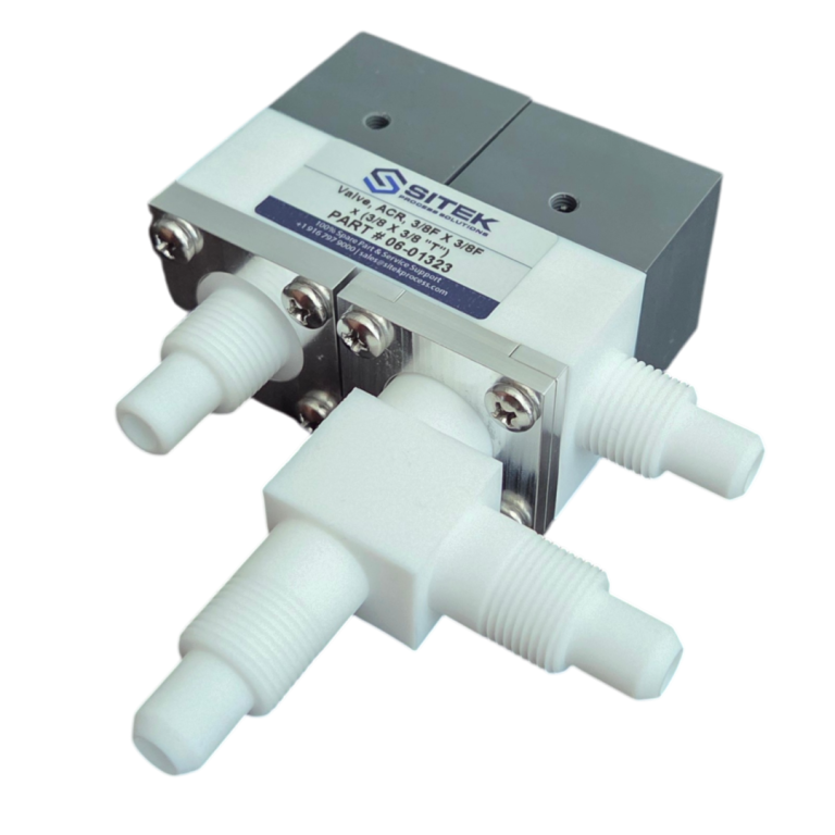 ACR Valve (3/8"F X 3/8"F x T-Branch) for DI Water on SITEK & Semitool SRDs
