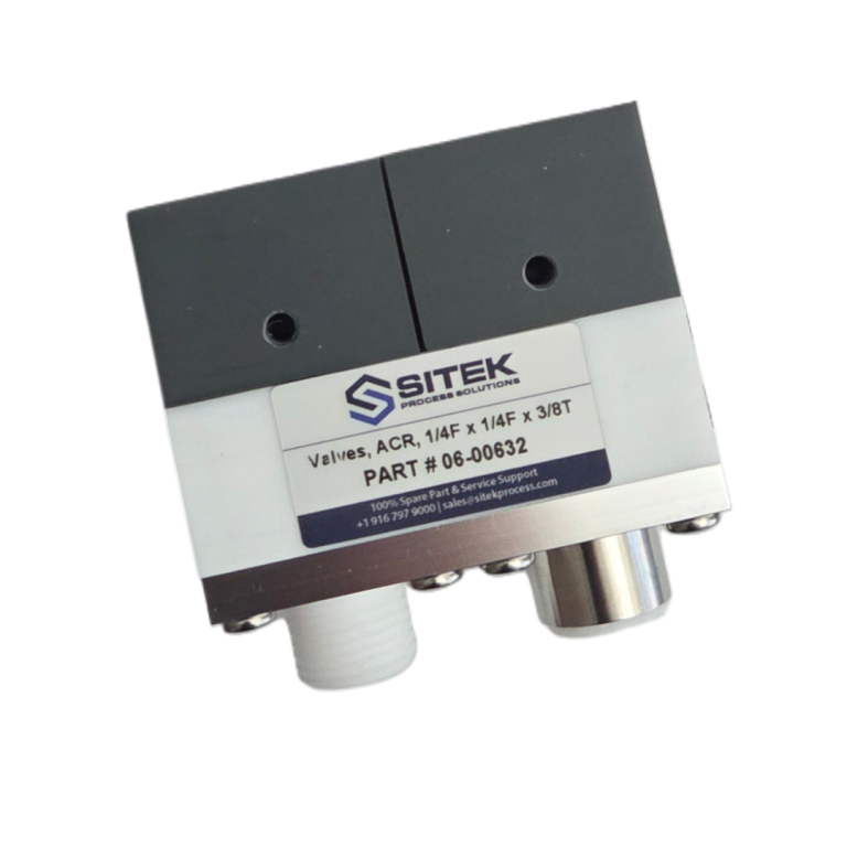 ACR Valve (1/4"F x 1/4"F x 3/8"T) for DI Water on SITEK & Semitool SRDs