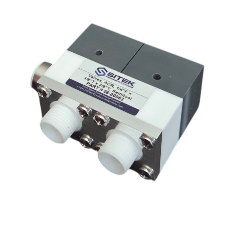 ACR Valve (1/4"F x 3/8"T x 3/8"T) for DI Water and N2 Supply on SITEK & Semitool SRDs