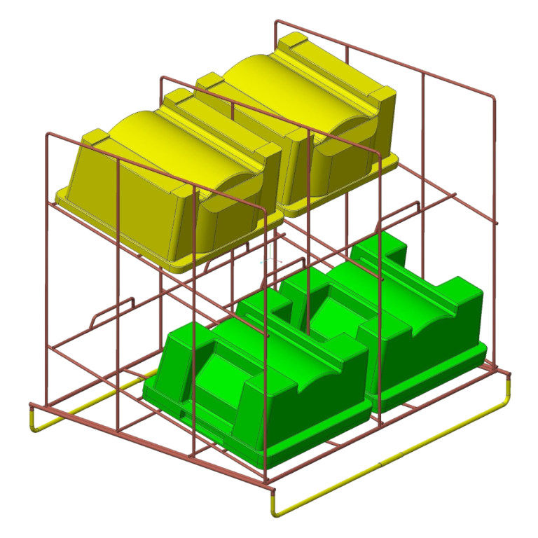 Box Washer Rack for 8" Ultrapak Cassette Boxes