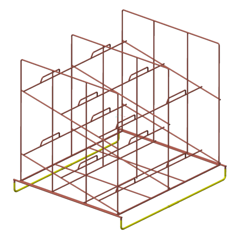 Box Washer Rack for 8" Ultrapak Cassette Boxes