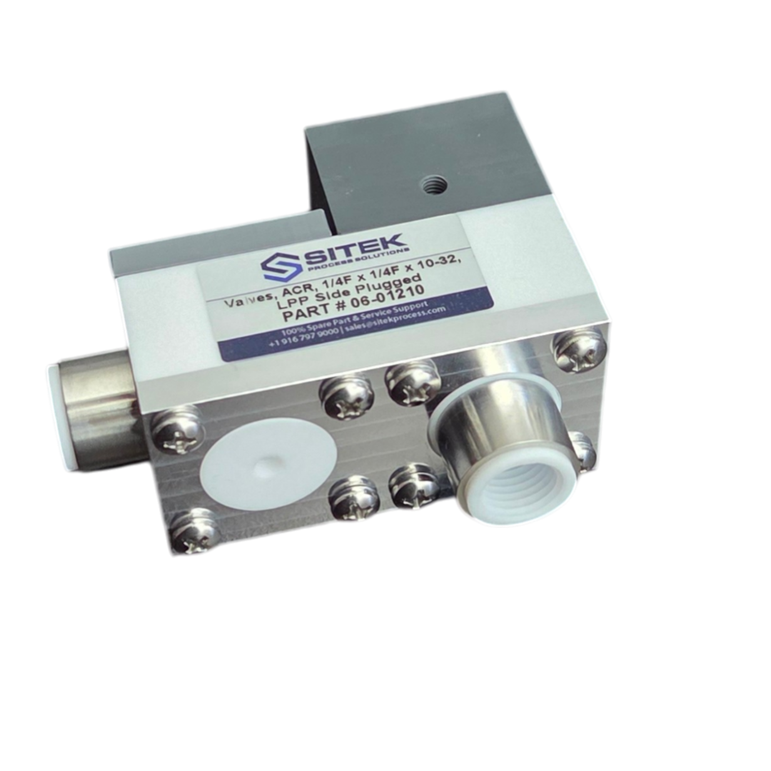 ACR Valve (1/4"F x 1/4"F x #10-32 UNF) for N2 Supply on SITEK & Semitool SRDs